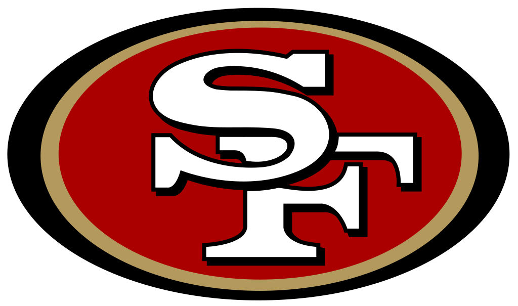 San Francisco 49ers Super Stripe Printed Acrylic Team Color Logo