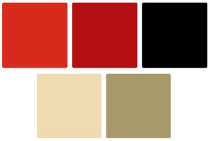 AFC Bournemouth Color Palette Image