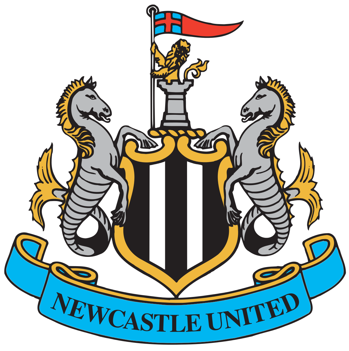 Newcastle United Style Elf Badge 
