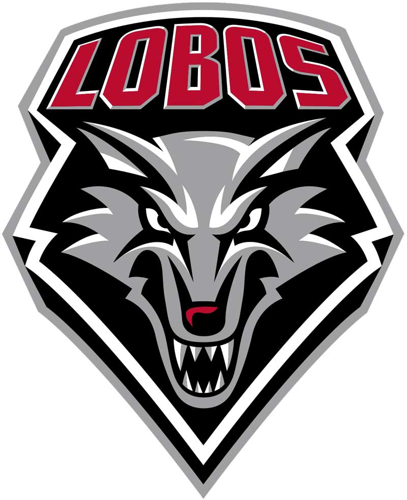 One Size Team Color NCAA New Mexico Lobos University of New Mexicochrome Emblem 