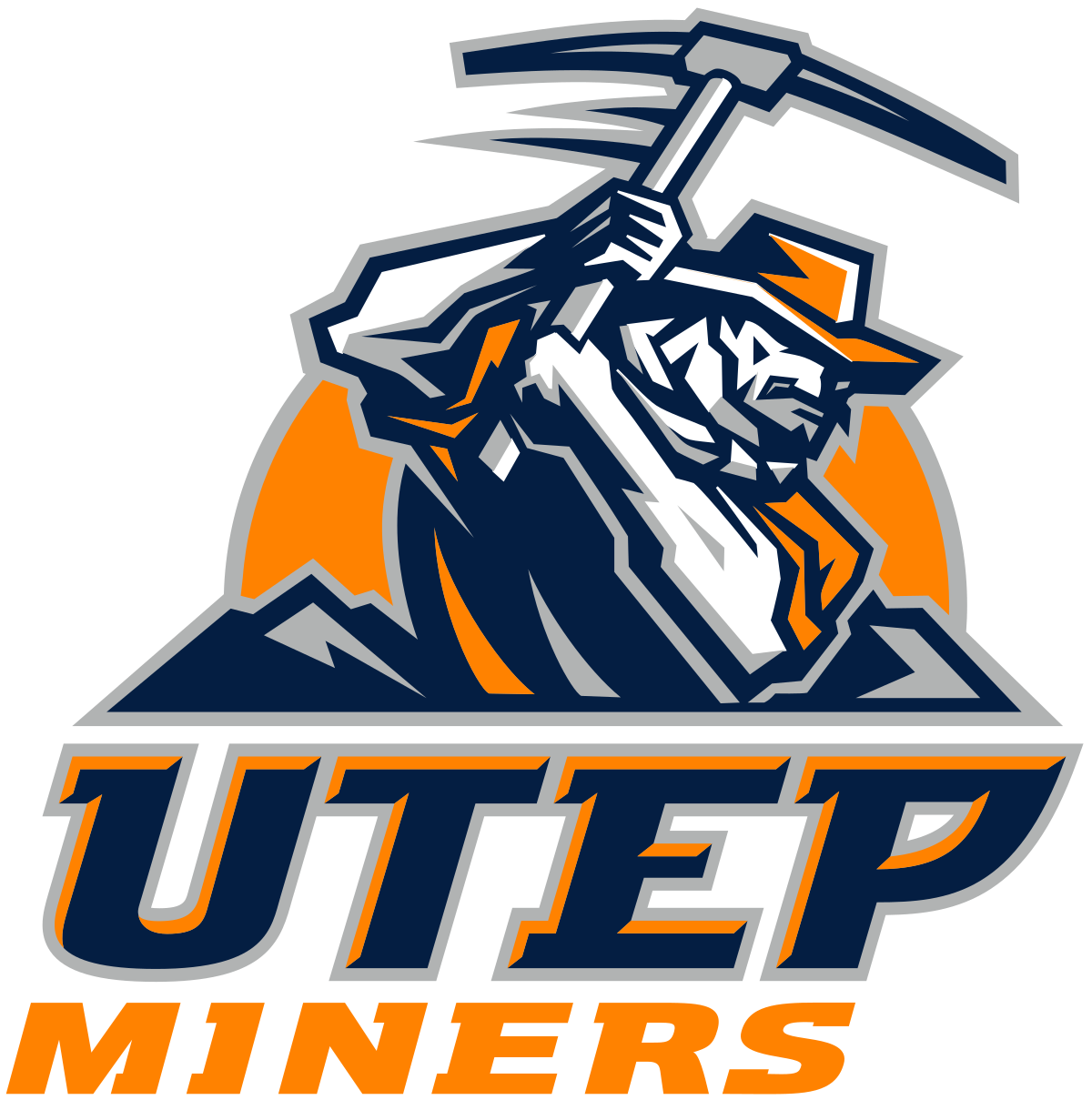 UTEP Full Color Mousepad Primary Athletic Mark 