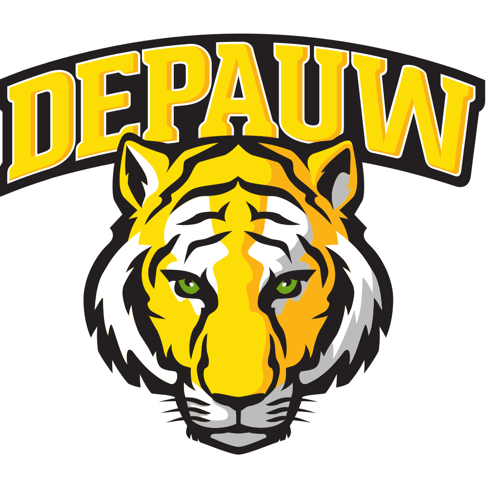 DePauw University Tigers Team Logo in PNG format