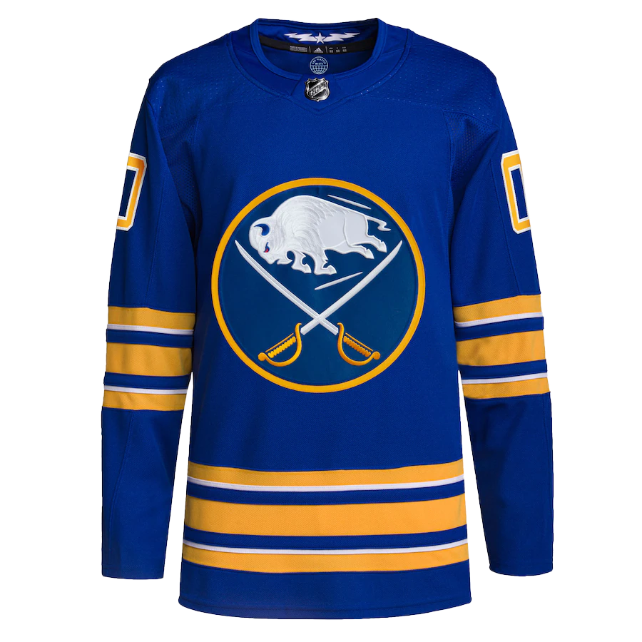 Buffalo Sabres Bison Head Logo- Blue/Yellow - Buffalo Sabres