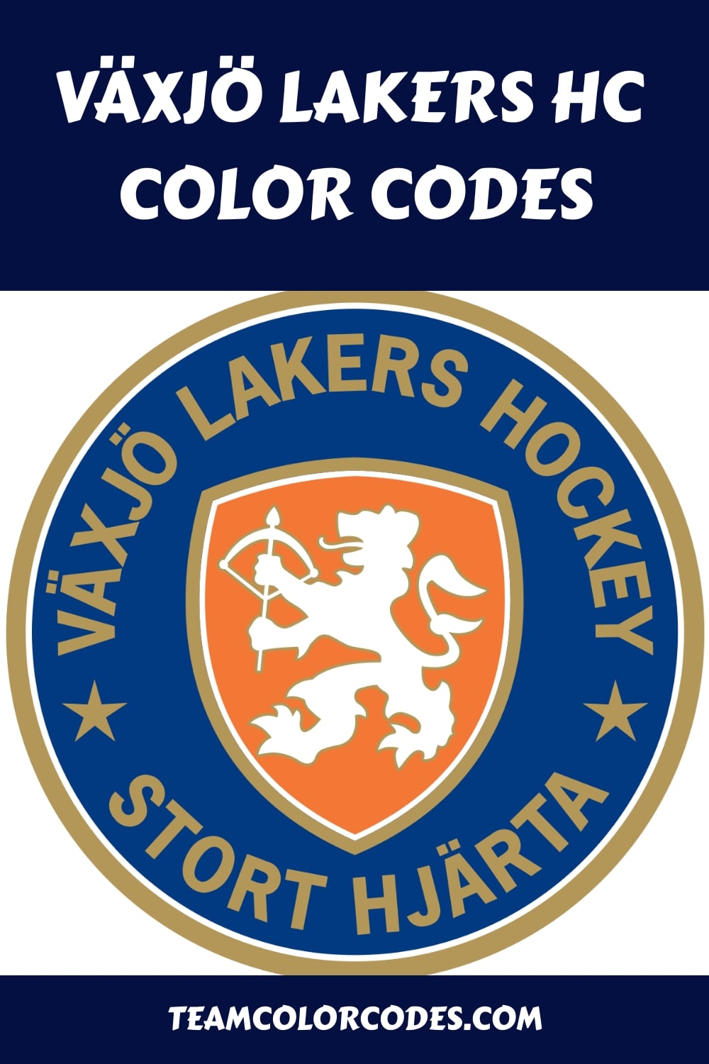 Växjö Lakers HC Color Codes Hex, RGB, and CMYK Team Color Codes
